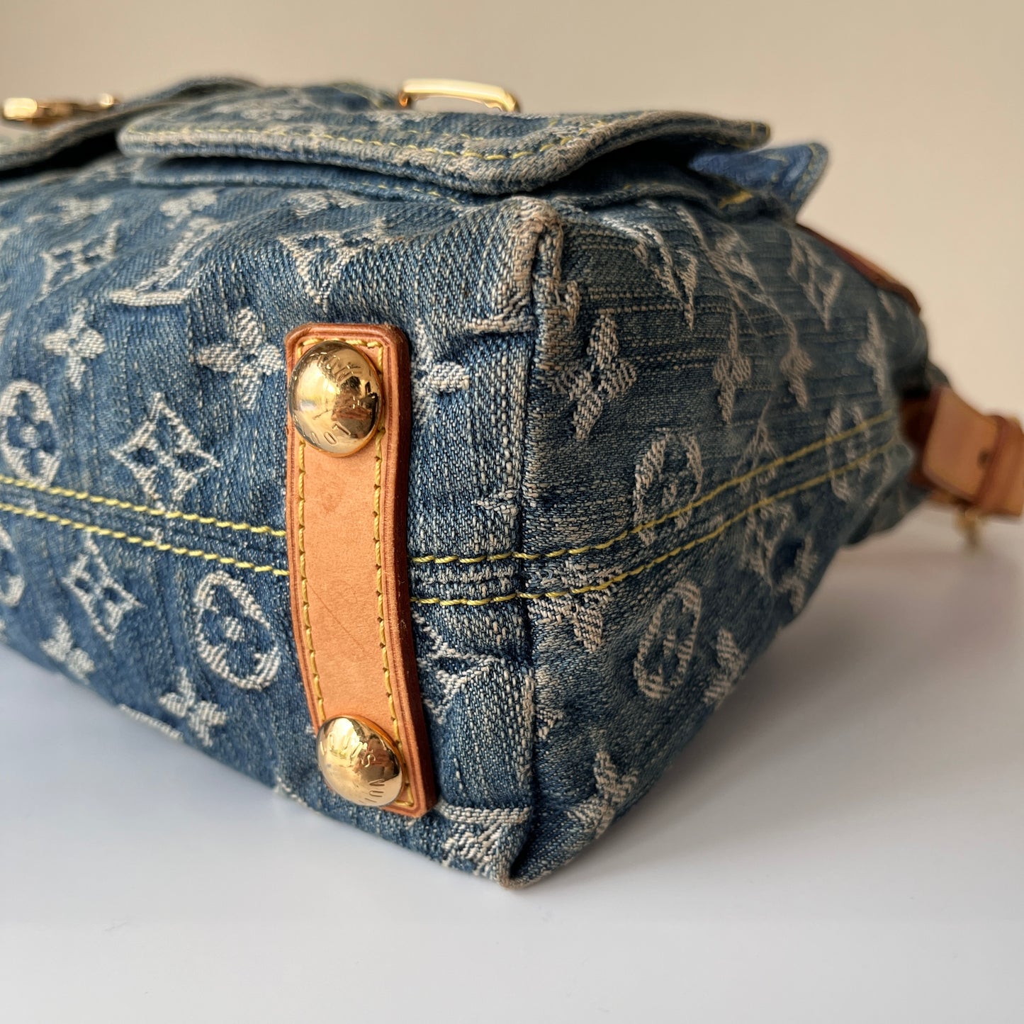 Louis Vuitton Vintage Baggy Denim PM Shoulder Bag
