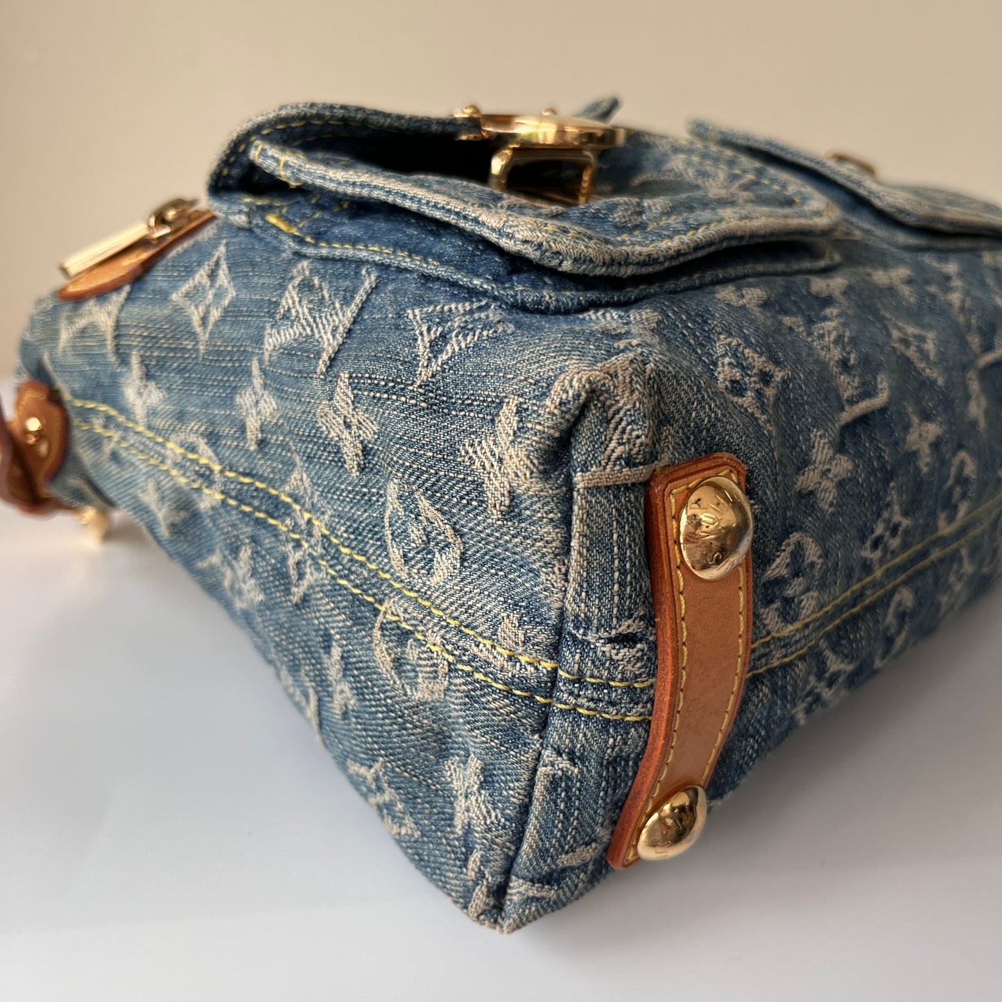 Louis Vuitton Vintage Baggy Denim PM Shoulder Bag