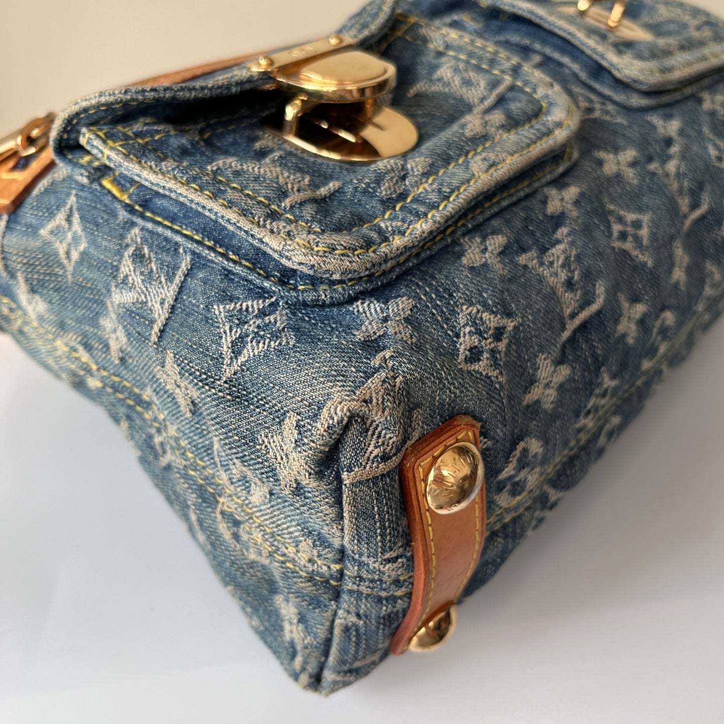 Louis Vuitton Vintage Baggy Denim PM Shoulder Bag