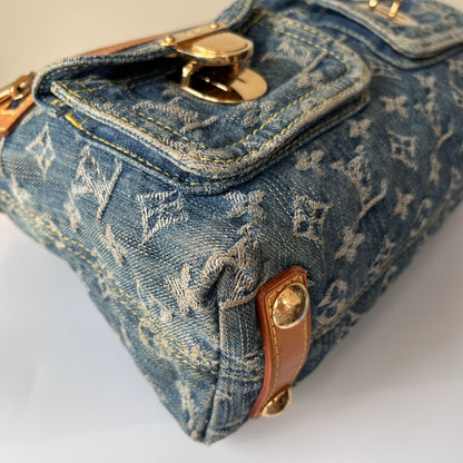 Louis Vuitton Vintage Baggy Denim PM Shoulder Bag