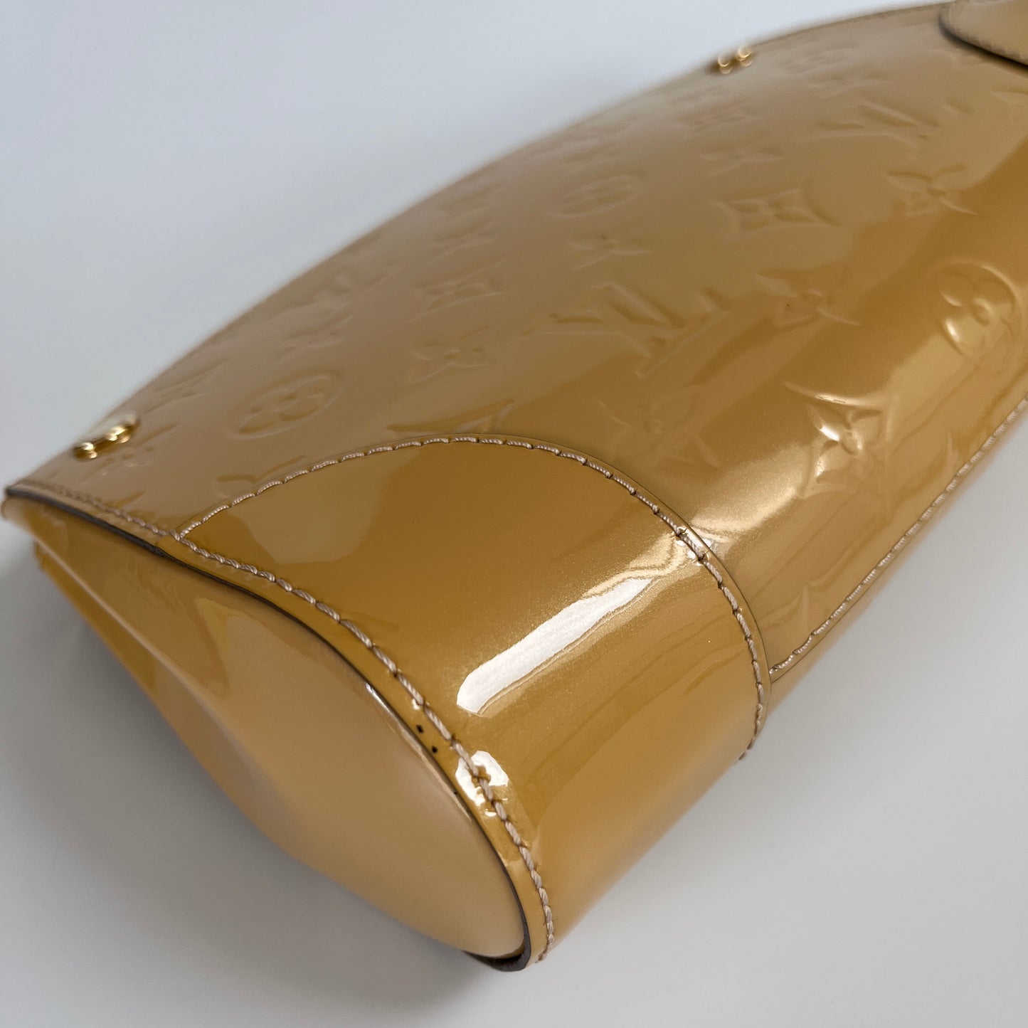 Louis Vuitton Santa Monica Yellow Vernis Clutch/ Crossbody Bag