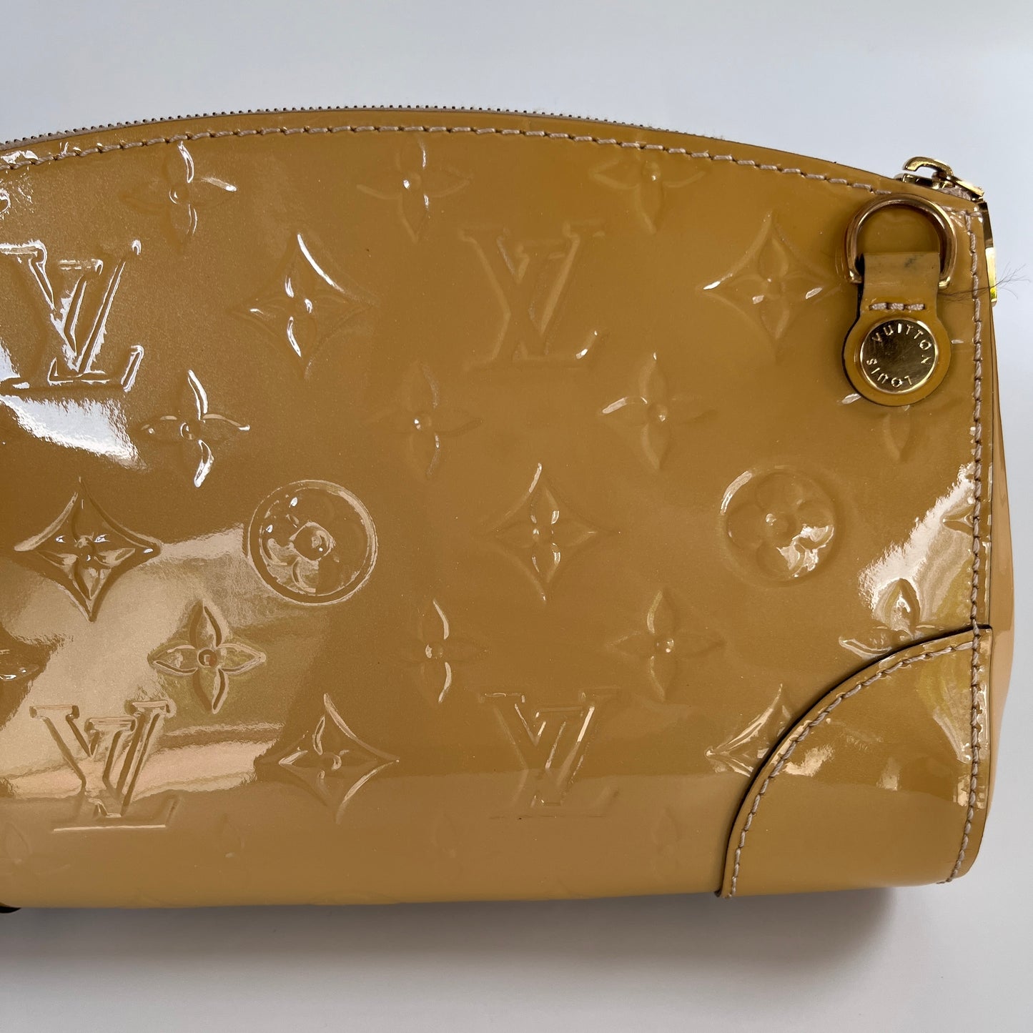 Louis Vuitton Santa Monica Yellow Vernis Clutch/ Crossbody Bag