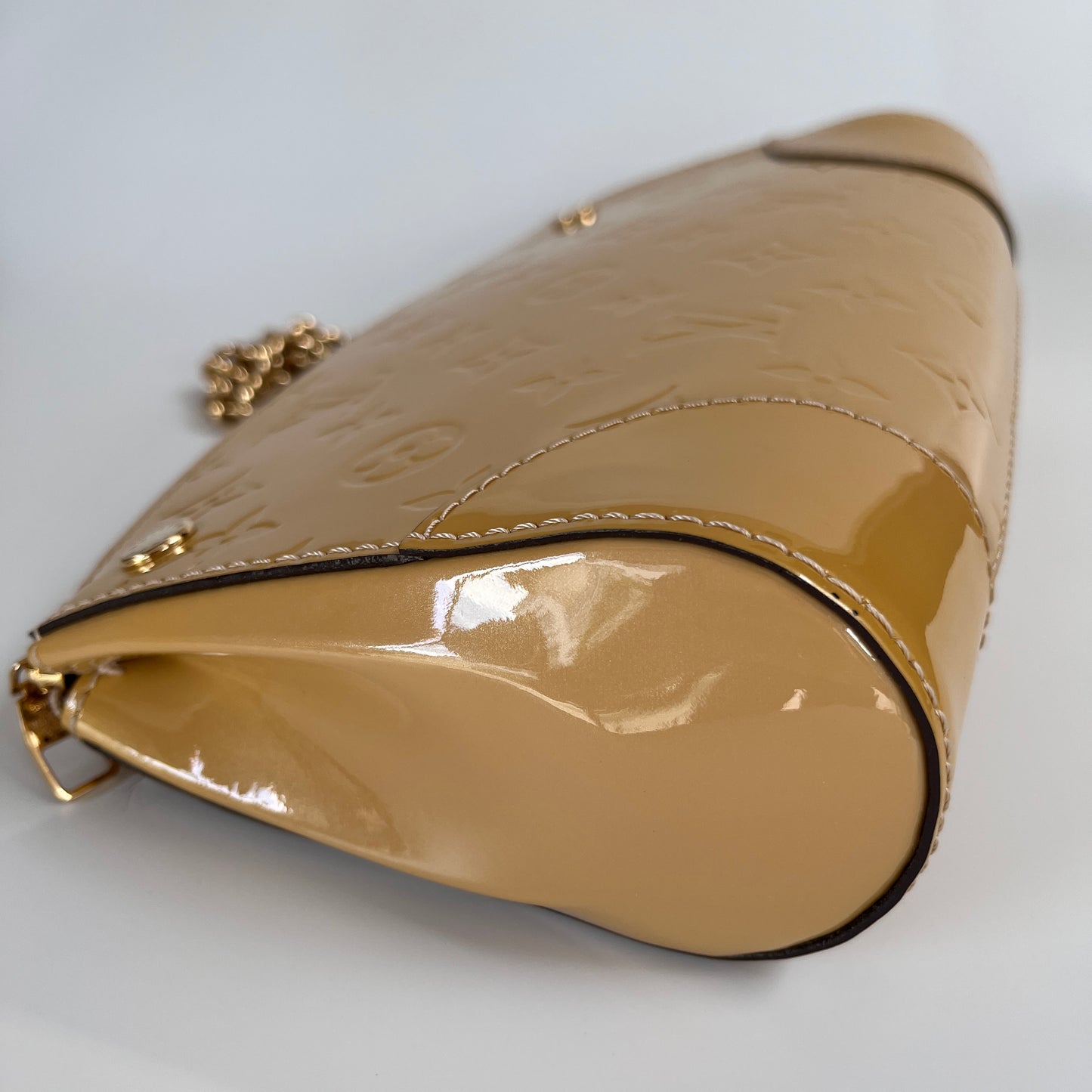 Louis Vuitton Santa Monica Yellow Vernis Clutch/ Crossbody Bag