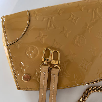 Louis Vuitton Santa Monica Yellow Vernis Clutch/ Crossbody Bag