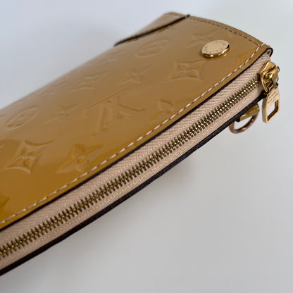 Louis Vuitton Santa Monica Yellow Vernis Clutch/ Crossbody Bag