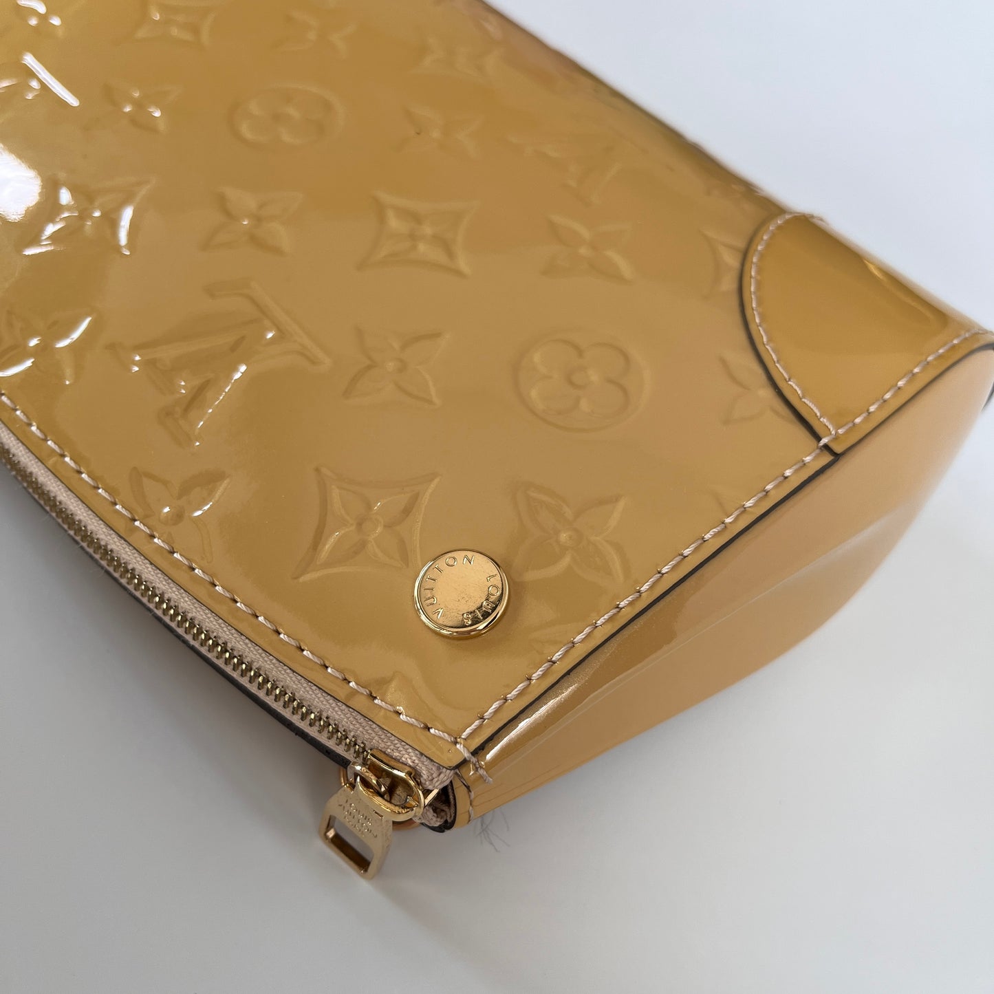 Louis Vuitton Santa Monica Yellow Vernis Clutch/ Crossbody Bag