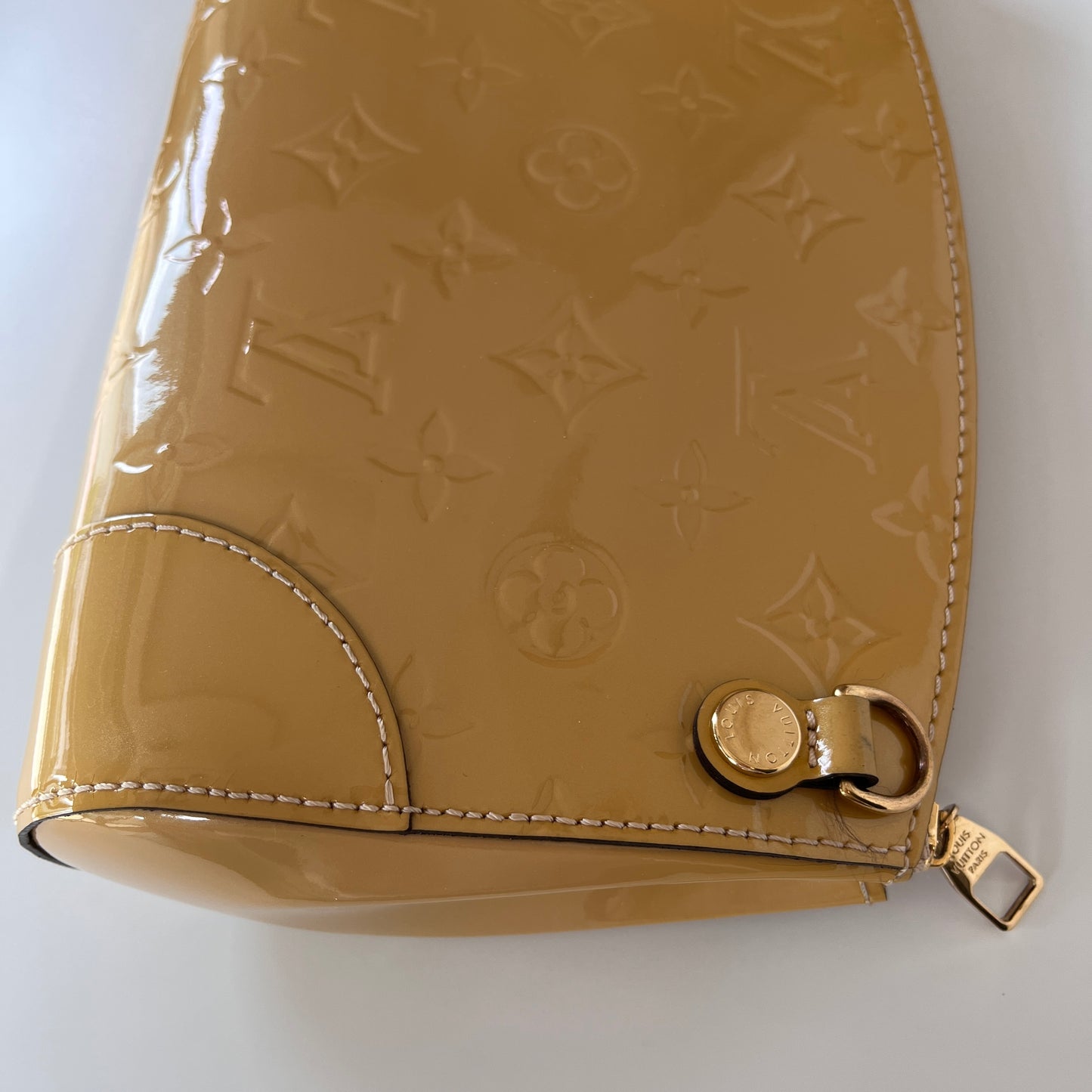 Louis Vuitton Santa Monica Yellow Vernis Clutch/ Crossbody Bag