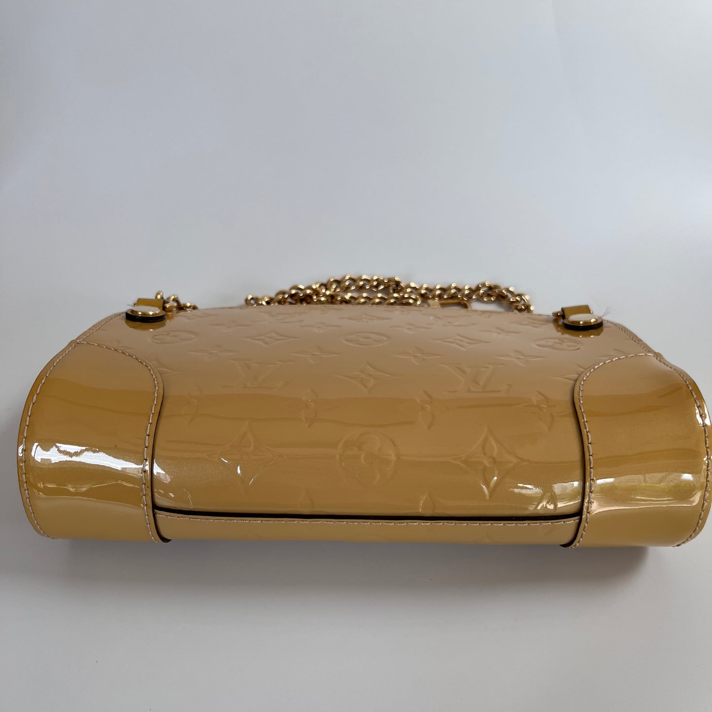 Louis Vuitton Santa Monica Yellow Vernis Clutch/ Crossbody Bag