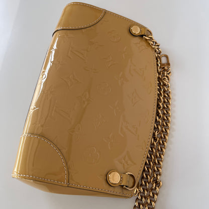 Louis Vuitton Santa Monica Yellow Vernis Clutch/ Crossbody Bag