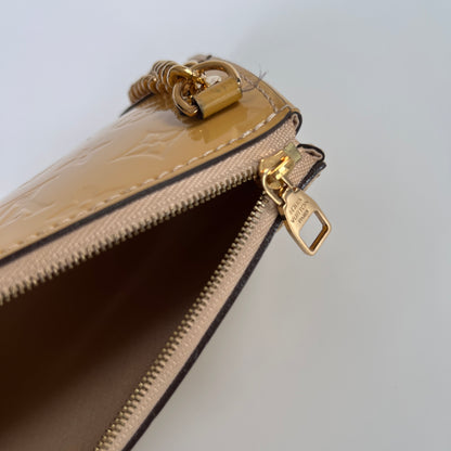 Louis Vuitton Santa Monica Yellow Vernis Clutch/ Crossbody Bag