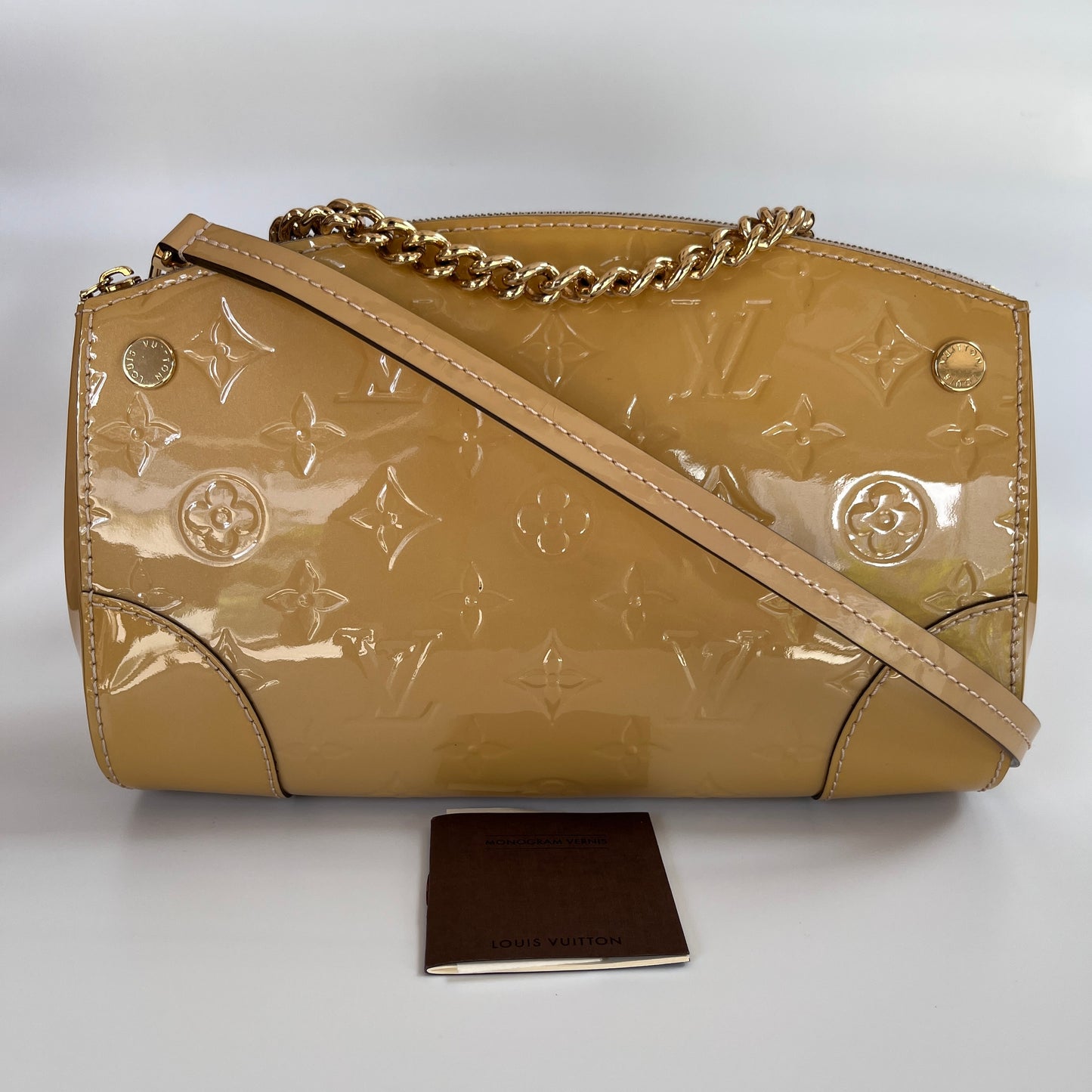 Louis Vuitton Santa Monica Yellow Vernis Clutch/ Crossbody Bag