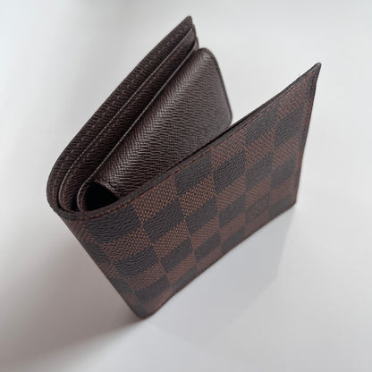 Louis Vuitton Portefeuille Marco Damier Ebene Bifold Wallet
