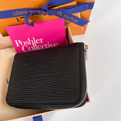 Louis Vuitton Black Epi Zippy Coin Purse