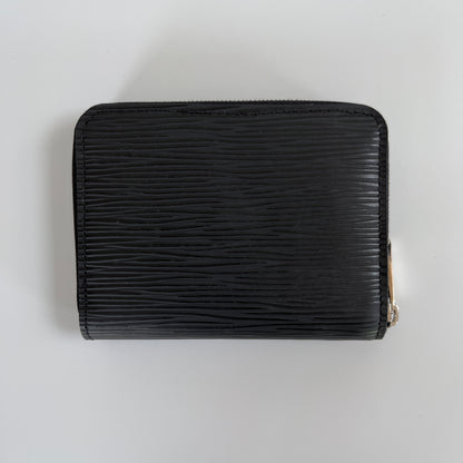 Louis Vuitton Black Epi Zippy Coin Purse