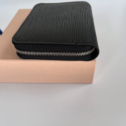 Louis Vuitton Black Epi Zippy Coin Purse