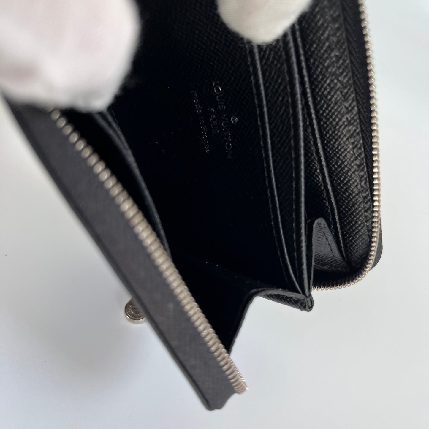 Louis Vuitton Black Epi Zippy Coin Purse
