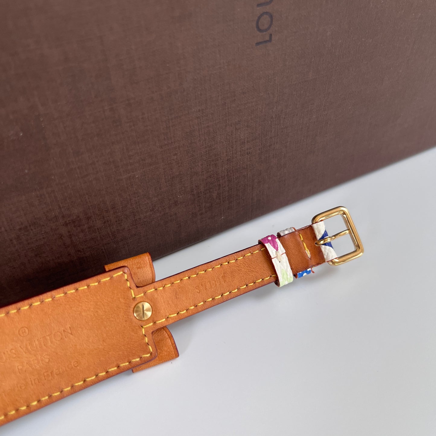 Louis Vuitton x Takashi Murakami Porte Address White Multicolor Bracelet