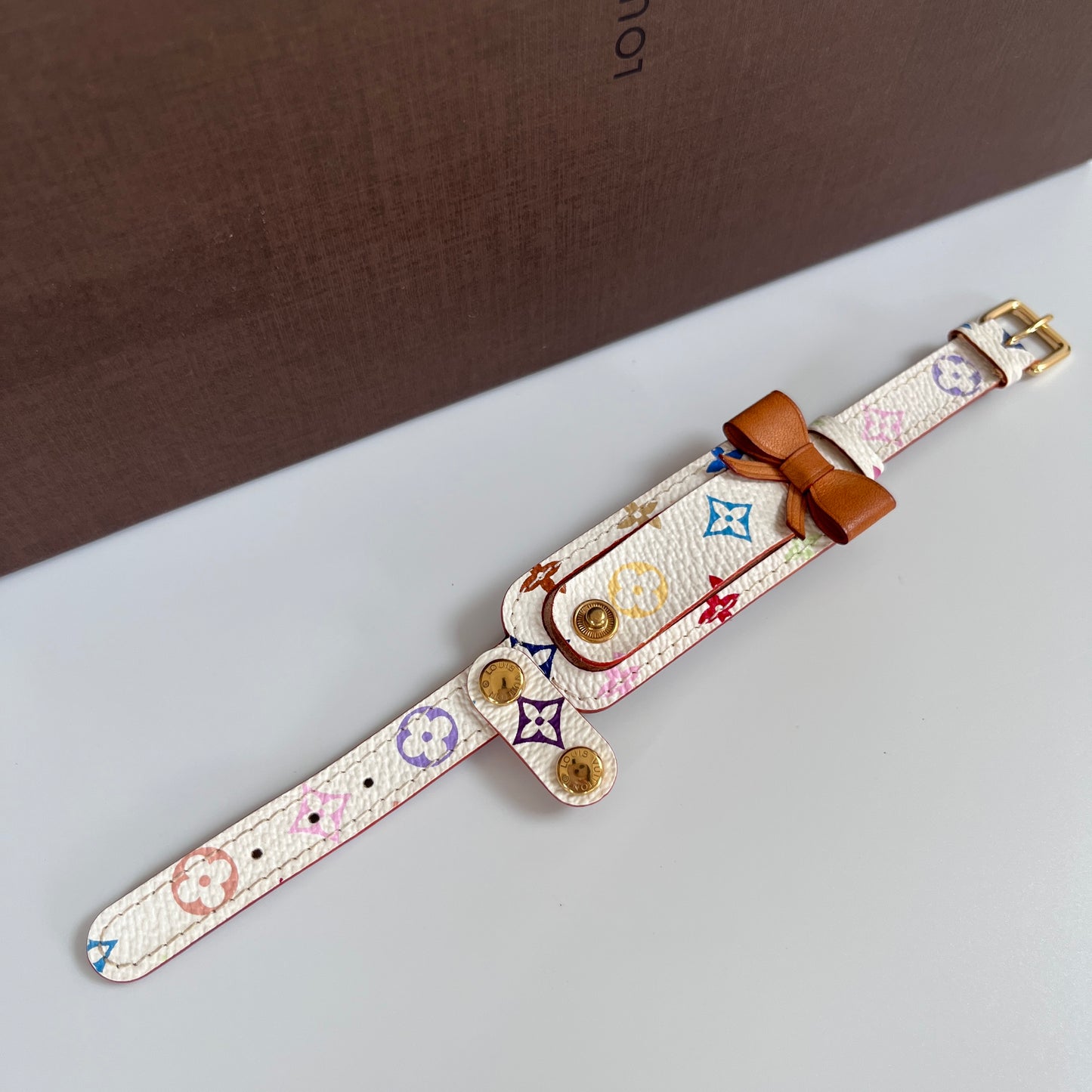 Louis Vuitton x Takashi Murakami Porte Address White Multicolor Bracelet
