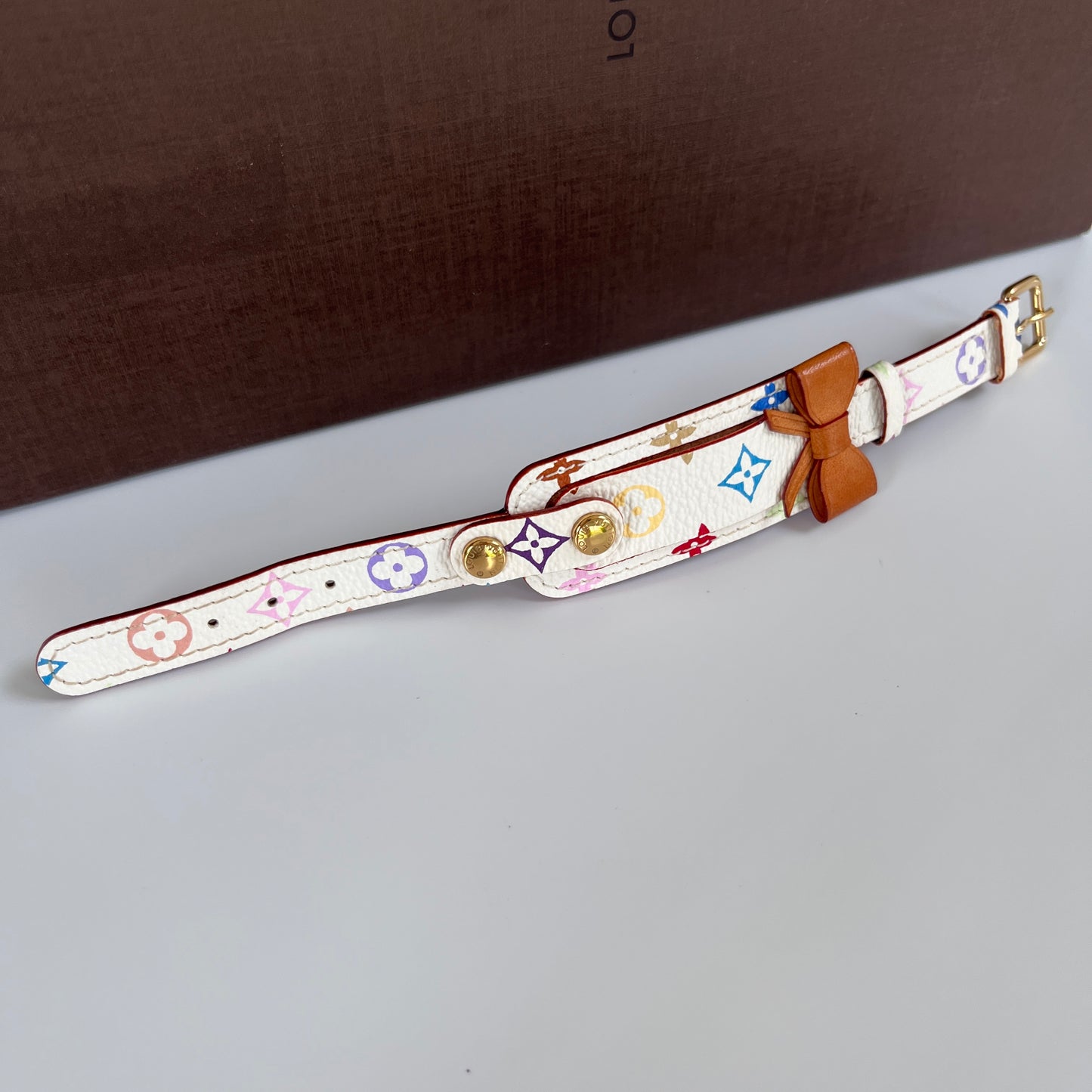 Louis Vuitton x Takashi Murakami Porte Address White Multicolor Bracelet