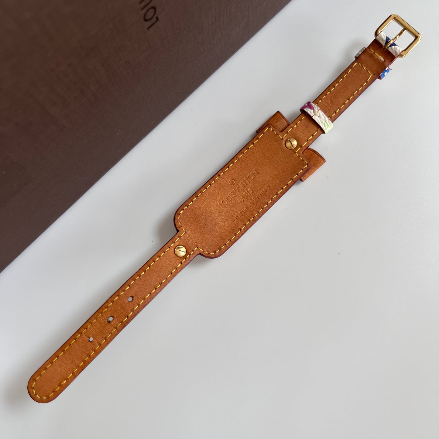 Louis Vuitton x Takashi Murakami Porte Address White Multicolor Bracelet