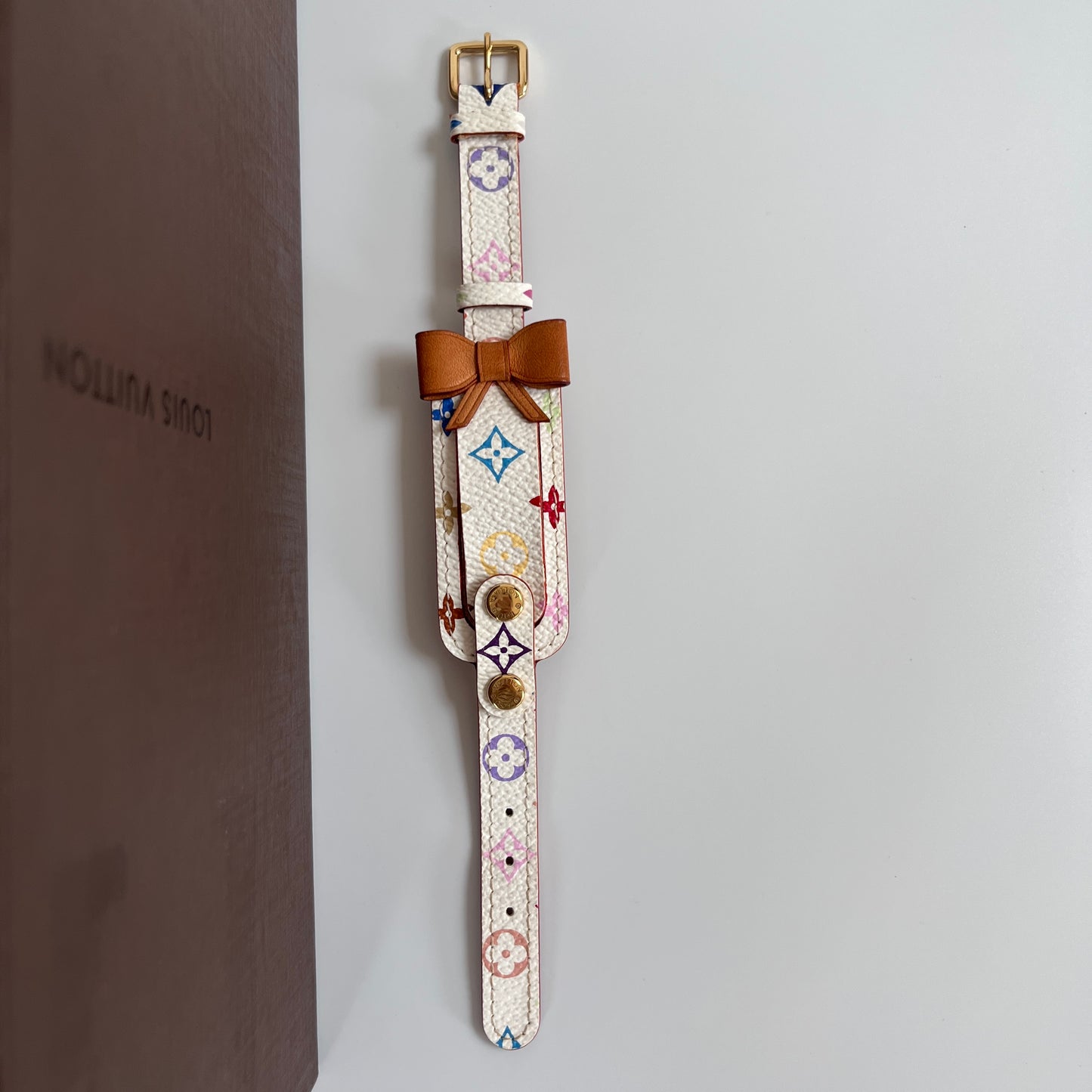 Louis Vuitton x Takashi Murakami Porte Address White Multicolor Bracelet