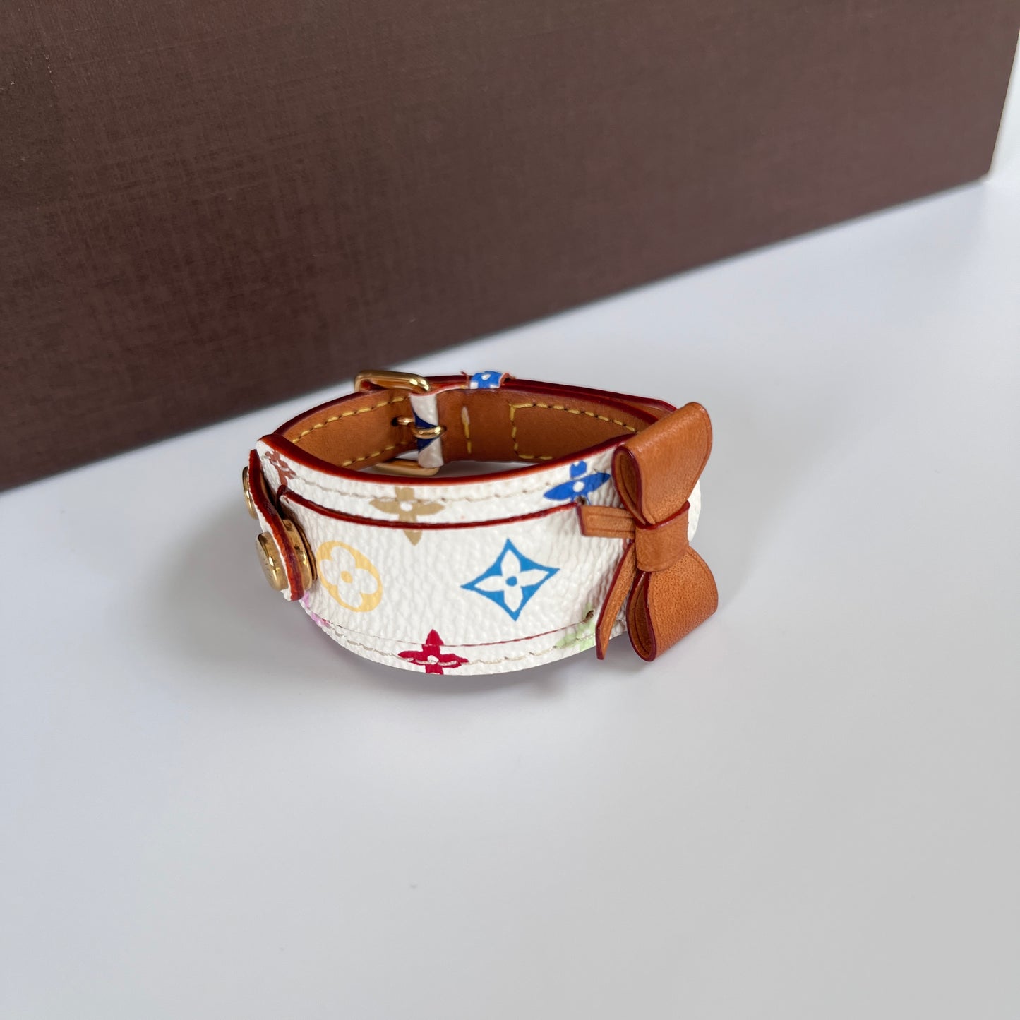 Louis Vuitton x Takashi Murakami Porte Address White Multicolor Bracelet