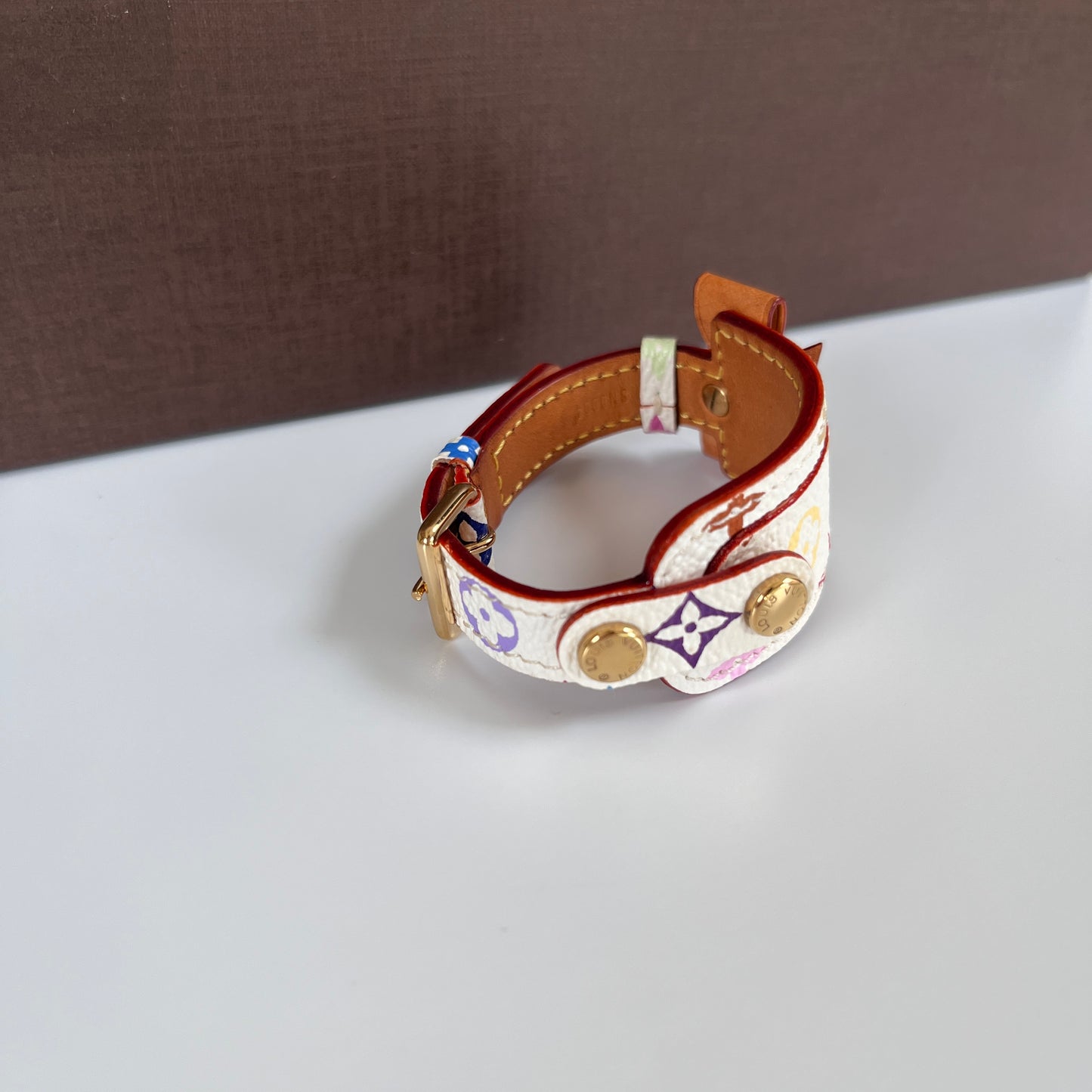 Louis Vuitton x Takashi Murakami Porte Address White Multicolor Bracelet
