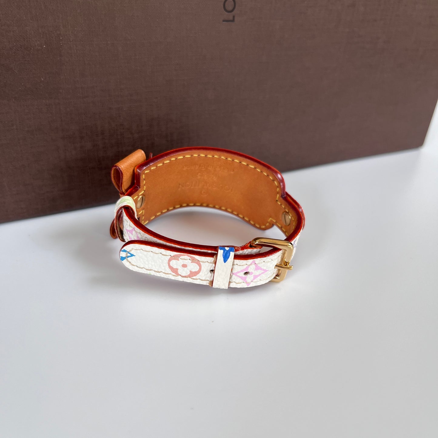 Louis Vuitton x Takashi Murakami Porte Address White Multicolor Bracelet