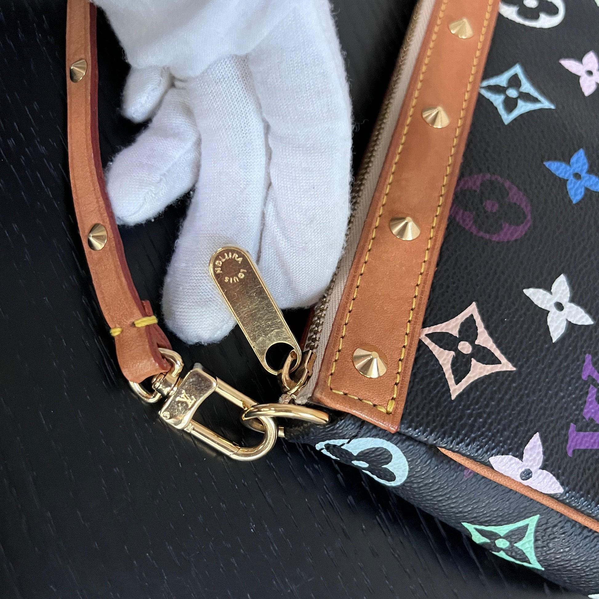 Louis Vuitton x Takashi Murakami Black Multicolor Pochette