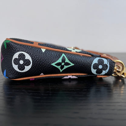 Louis Vuitton x Takashi Murakami Black Multicolor Pochette