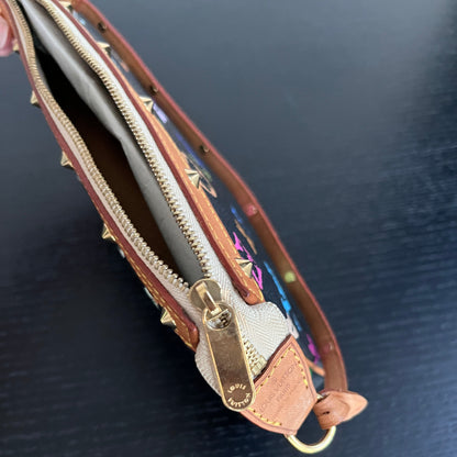 Louis Vuitton x Takashi Murakami Black Multicolor Pochette