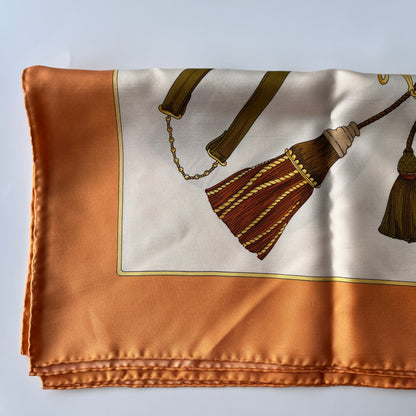 Celine Unused Multicolor Silk Square Scarf