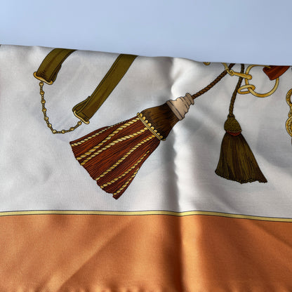 Celine Unused Multicolor Silk Square Scarf