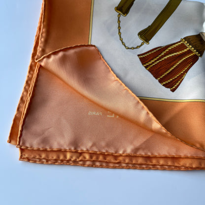 Celine Unused Multicolor Silk Square Scarf