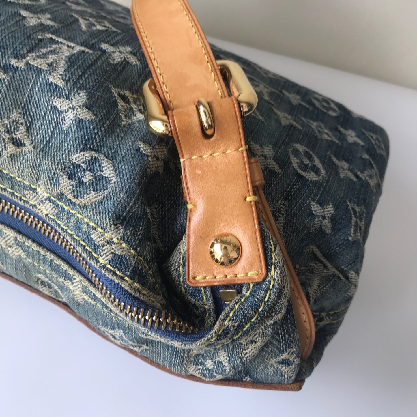 Louis Vuitton Vintage Baggy Denim PM Shoulder Bag