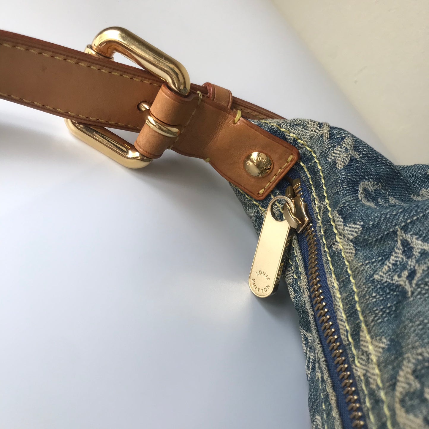 Louis Vuitton Vintage Baggy Denim PM Shoulder Bag