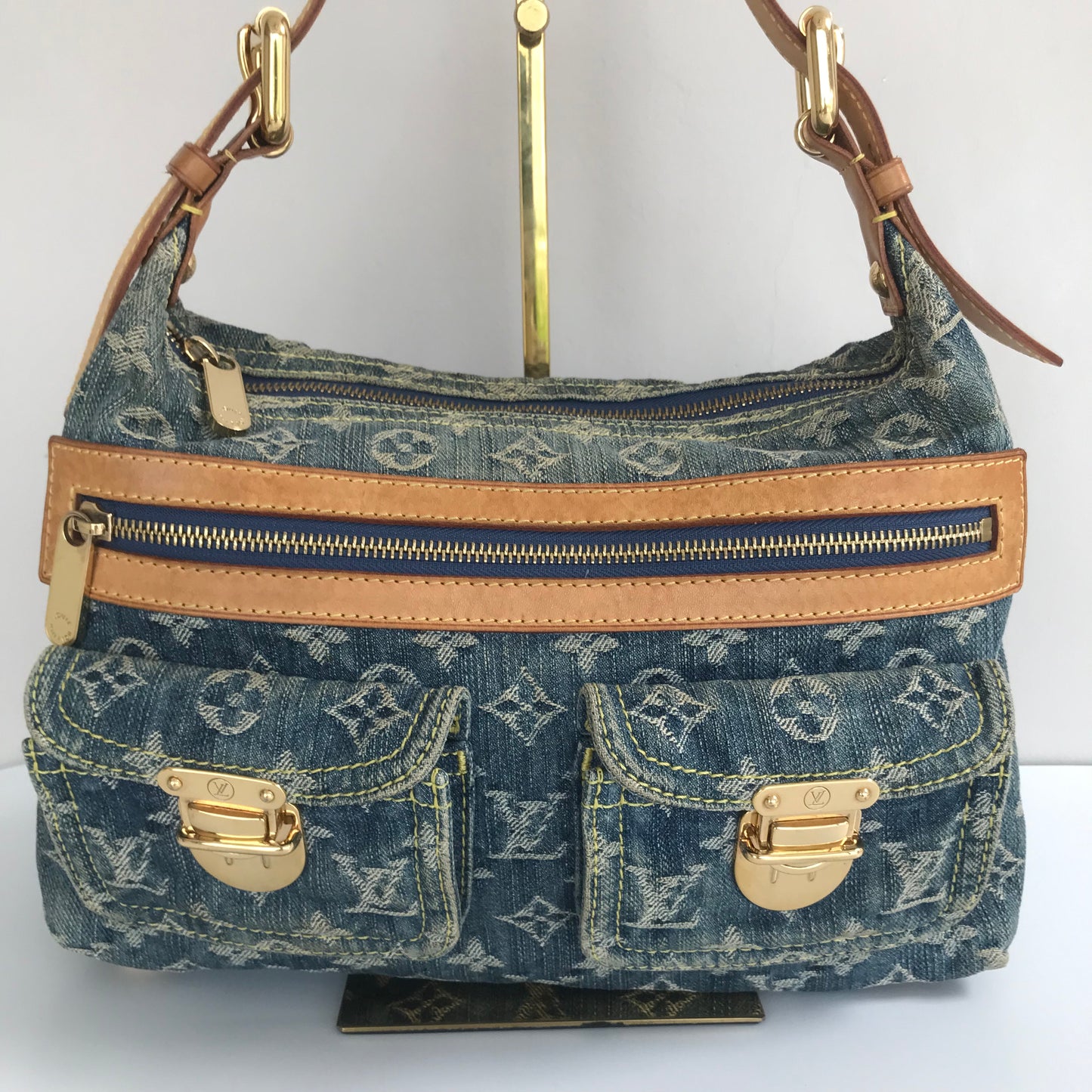 Louis Vuitton Vintage Baggy Denim PM Shoulder Bag