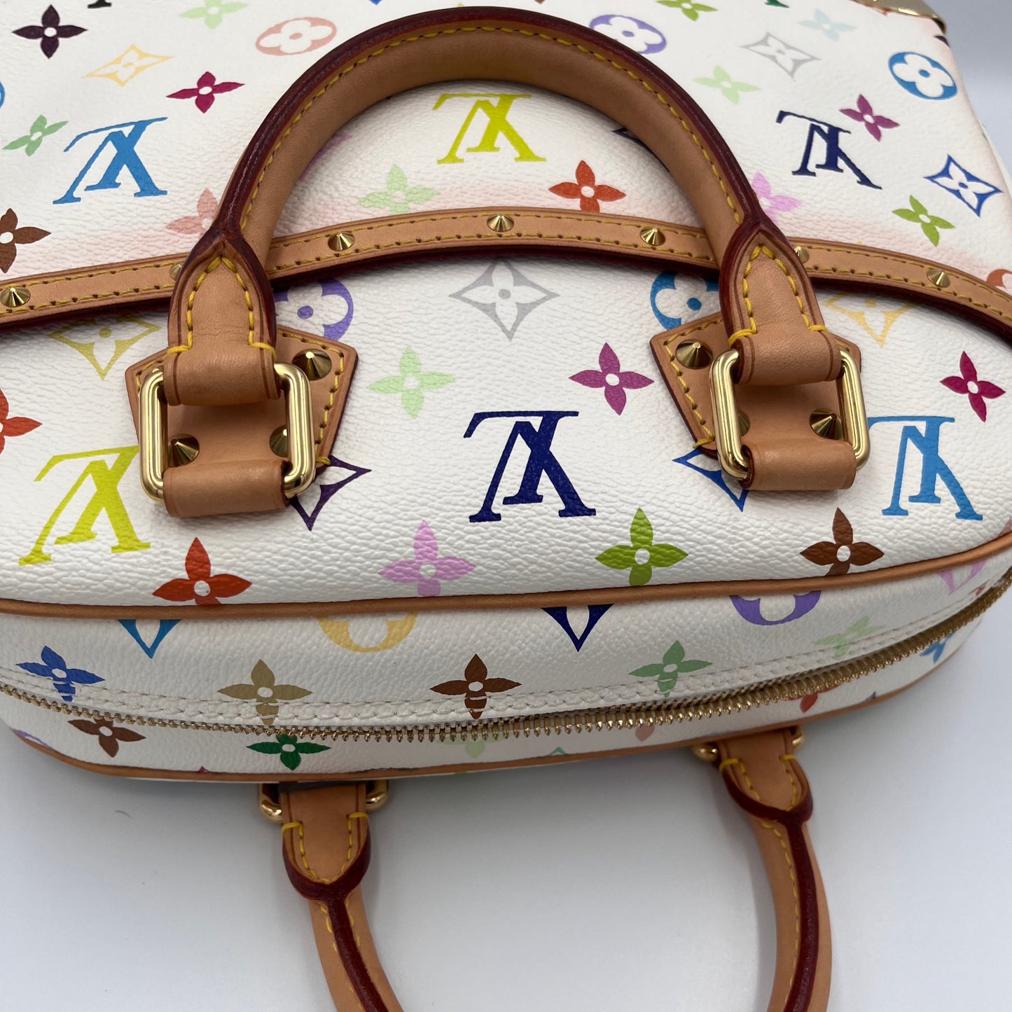 Louis Vuitton x Takashi Murakami Trouville White Multicolor