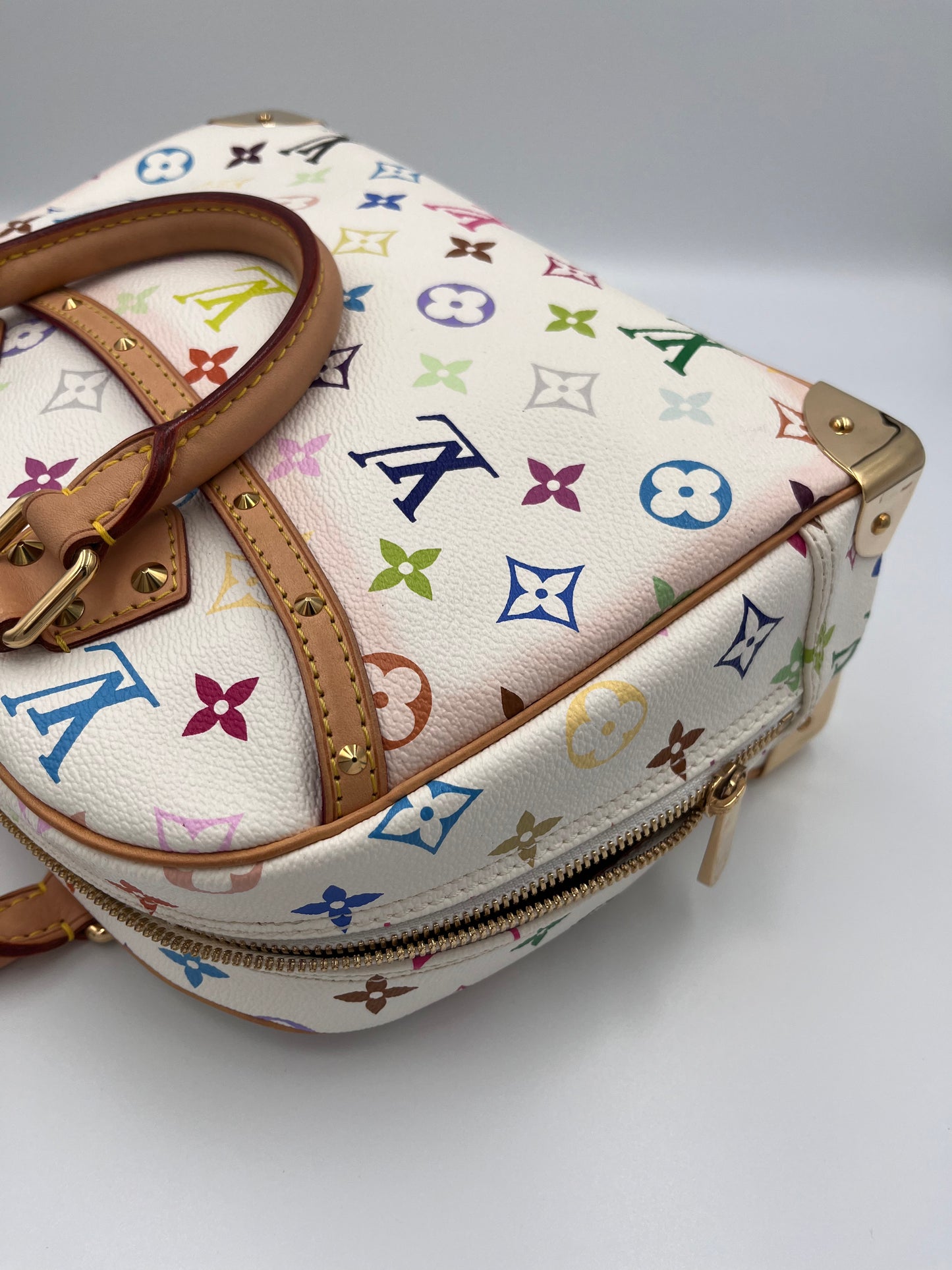 Louis Vuitton x Takashi Murakami Trouville White Multicolor