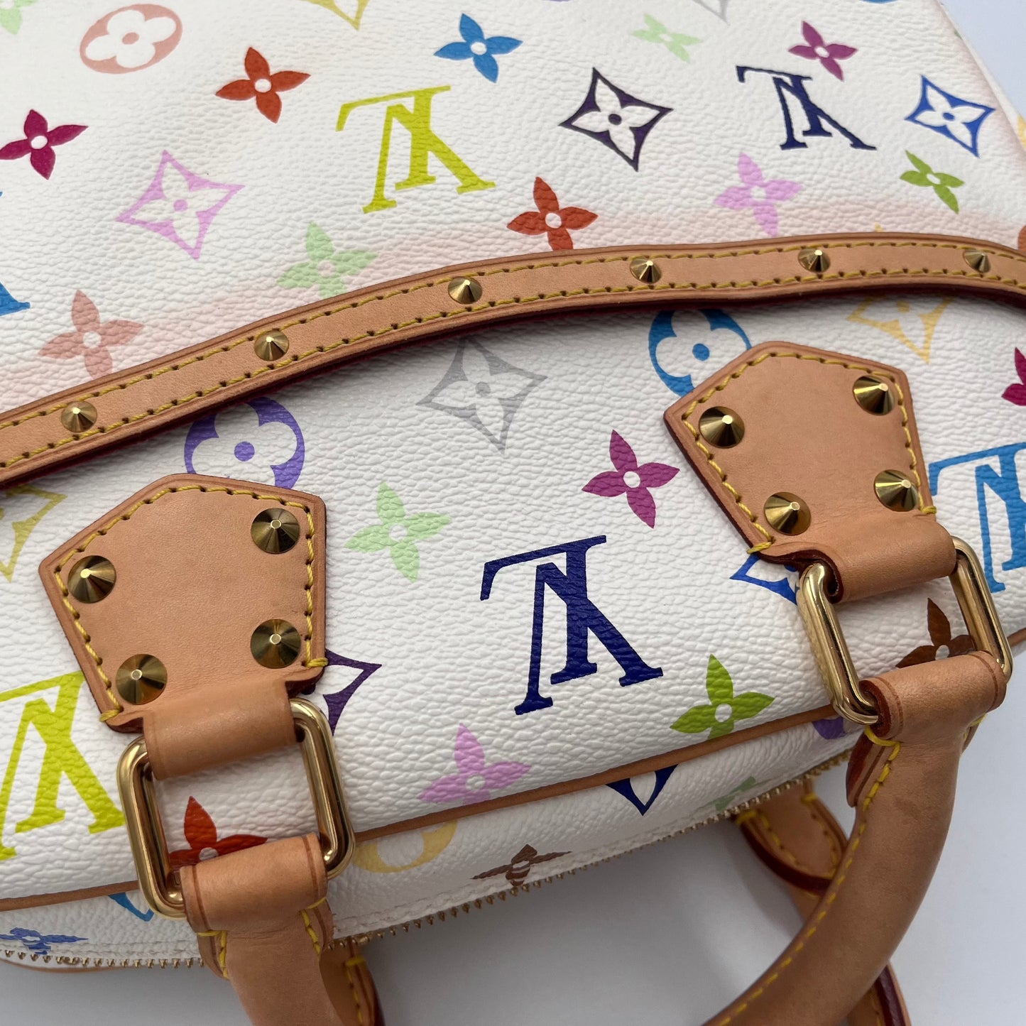 Louis Vuitton x Takashi Murakami Trouville White Multicolor