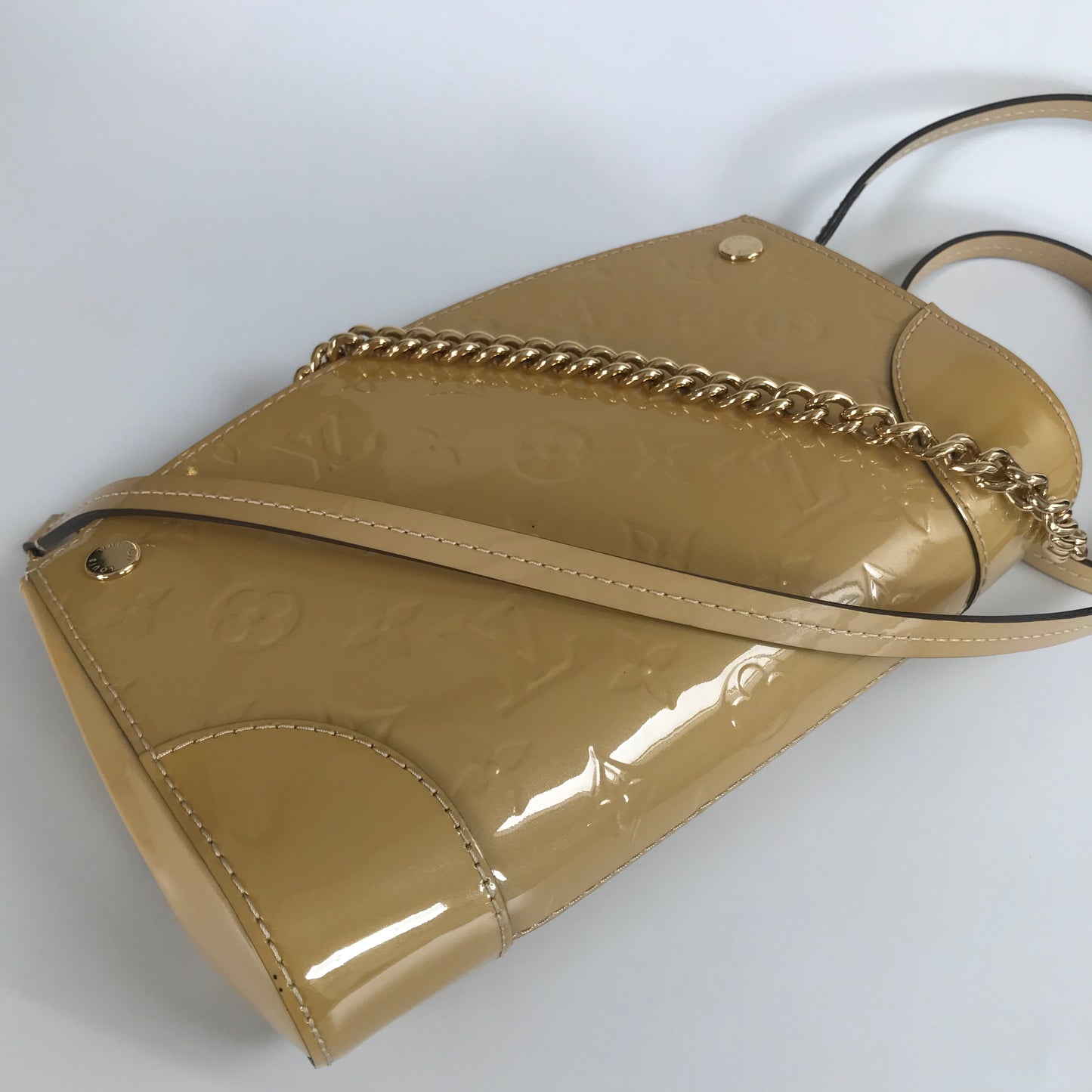 Louis Vuitton Santa Monica Yellow Vernis Clutch/ Crossbody Bag
