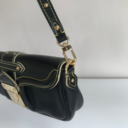 Louis Vuitton Black Suhali Le Precieux Pochette Clutch