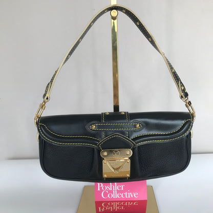 Louis Vuitton Black Suhali Le Precieux Pochette Clutch