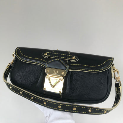 Louis Vuitton Black Suhali Le Precieux Pochette Clutch