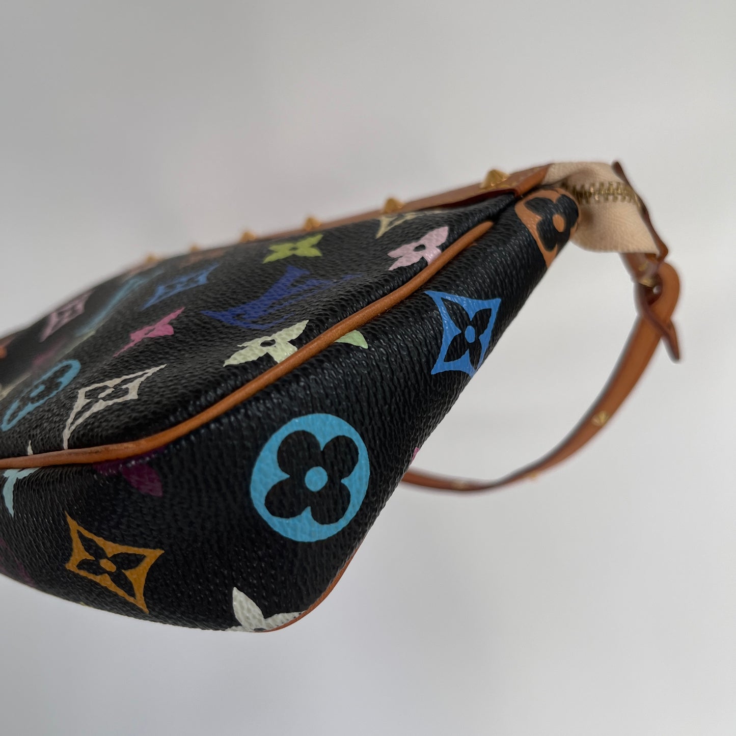 Louis Vuitton x Takashi Murakami Black Multicolor Pochette