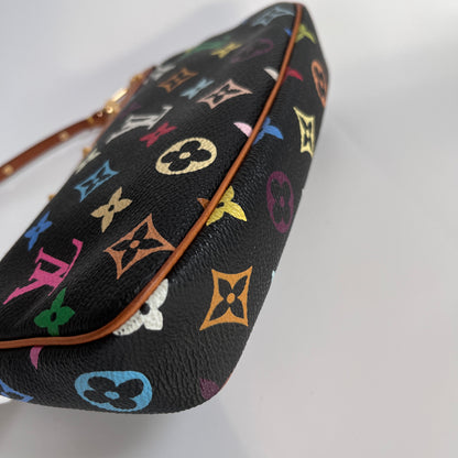 Louis Vuitton x Takashi Murakami Black Multicolor Pochette