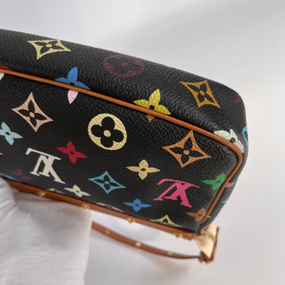 Louis Vuitton x Takashi Murakami Black Multicolor Pochette