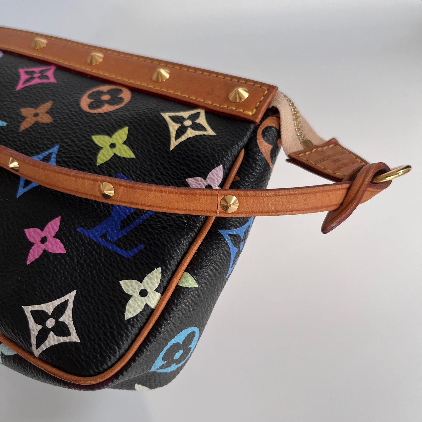 Louis Vuitton x Takashi Murakami Black Multicolor Pochette
