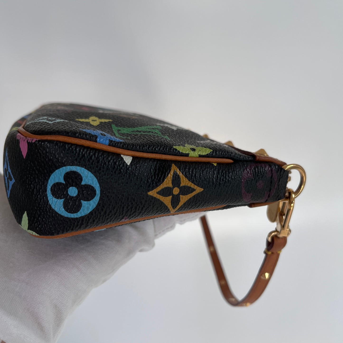 Louis Vuitton x Takashi Murakami Black Multicolor Pochette