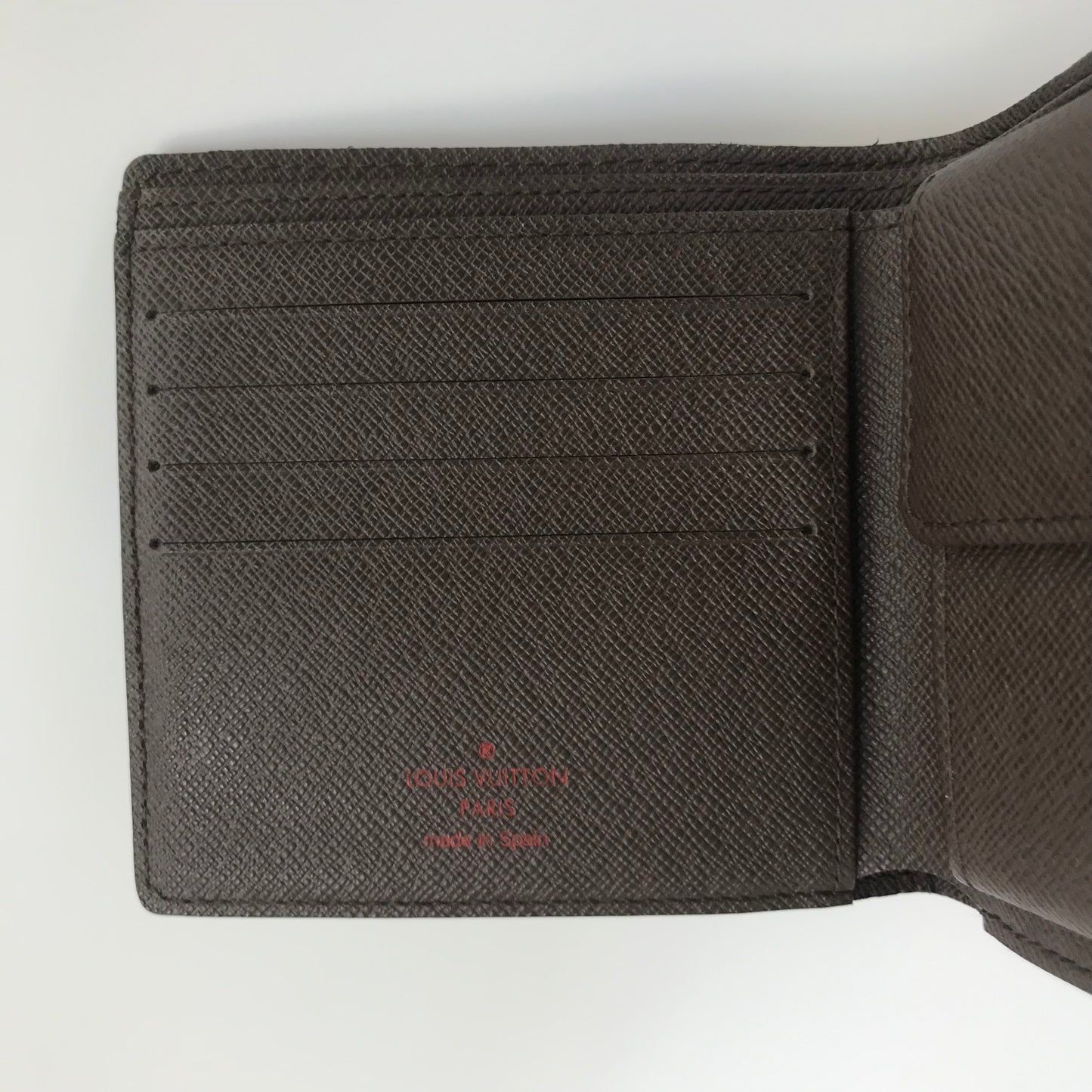 Louis Vuitton Portefeuille Marco Damier Ebene Bifold Wallet
